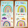 8 Sheets 8 Styles PVC Waterproof Wall Stickers DIY-WH0345-209-1