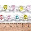 Handmade Evil Eye Lampwork Beads Strands LAMP-F035-15A-4