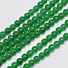 Natural & Dyed Malaysia Jade Bead Strands G-A146-4mm-A06-3