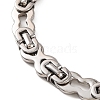 Tarnish Resistant 304 Stainless Steel Byzantine Chain Bracelets BJEW-B078-97P-2