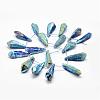 Electroplated Natural Quartz Crystal Beads Strands G-G890-A-05-2