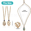 Braided Waxed Cotton Thread Cords Macrame Pouch Necklace Making AJEW-SW00022-13-2