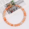 Alloy Resin Rondelle Beaded Necklaces for Women WG2A417-01-1