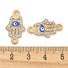 Alloy Blue Enamel Connector Charms ENAM-S003-02D-3