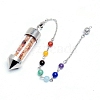 Natural Carnelian Pointed Dowsing Pendulum PW-WGF518F-10-1