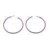 Tarnish Resistant Baking Paint 201 Stainless Steel Half Hoop Earrings EJEW-P185-A01-01-1