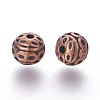 Tibetan Style Zinc Alloy Beads X-PALLOY-L230-01R-RS-2