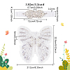 Butterfly Sequin/Paillette Embroidery Lace Applqiues DIY-FG0004-31-2