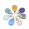 Handmade Millefiori Glass Pendants LAMP-R139-08-1