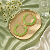 2Pairs 2 Colors Stainless Steel Fever Hoop Earrings EJEW-GO0001-11-3
