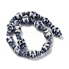 Handmade Blue and White Porcelain Beads Strands PORC-I027-13C-2