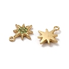 304 Stainless Steel Rhinestone Charms STAS-L022-304G-03-2