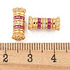 925 Sterling Silver Micro Pave Cubic Zirconia Screw Clasps STER-U001-05B-G-3