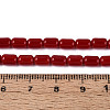 Opaque Glass Beads Strands GLAA-T028-14P-03-4