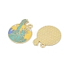Alloy Enamel Pendants ENAM-V001-02B-G-2
