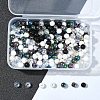 350Pcs 7 Colors Transparent & Opaque Acrylic Beads MACR-FS0001-82-7