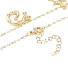 Bohemian Summer Beach Style 18K Gold Plated Shell Shape Initial Pendant Necklaces IL8059-7-3