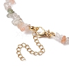 Natural Rutilated Quartz Chip Beaded Necklace NJEW-JN04616-10-5