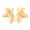 Ion Plating(IP) 304 Stainless Steel Stud Earrings for Women EJEW-L272-034G-04-1