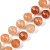 Natural Red Aventurine Beads Strands G-G182-B14-05-1