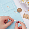 4Pcs 925 Sterling Silver Glue-on Flat Pad Bails STER-PH0004-37-3