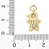 Rack Plating Brass Micro Pave Cubic Zirconia Pendants KK-H509-36G-3