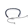 Adjustable Electroplate Glass Braided Bead Bracelets BJEW-JB04588-07-3