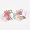 Faceted K9 Glass Charms EGLA-P026-F01-2