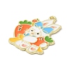 Easter Alloy Enamel Pendants ENAM-Q506-01D-2