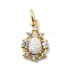 Synthetic Opal Teardrop Charms KK-H089-04A-01-1