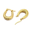 PVD Vacuum Plating 304 Stainless Steel  Hoop Earrings with  for Women EJEW-Q772-13G-2