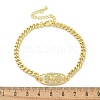 Brass Micro Pave Cubic Zirconia Link Bracelets BJEW-S158-13G-A-5