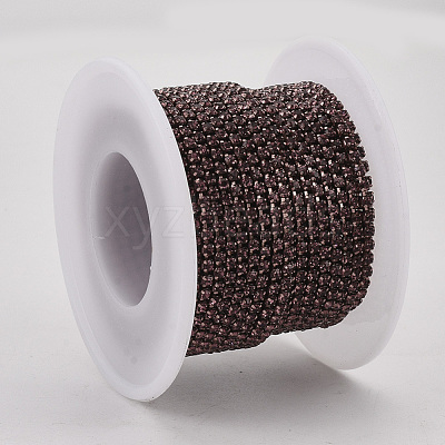 Electrophoresis Iron Rhinestone Strass Chains CHC-Q009-SS12-B08-1