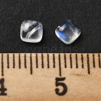 Natural Grade AA Rainbow Moonstone Cabochons G-L616-04-1