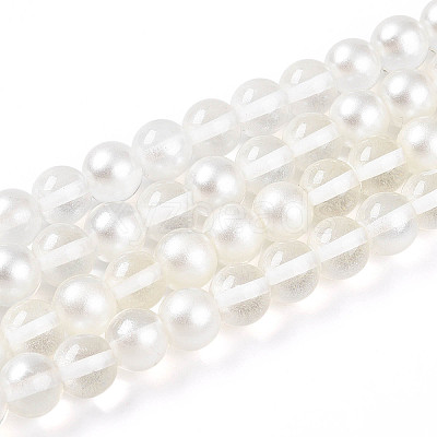 Baking Paint Transparent Glass Beads X1-DGLA-N011-10mm-01-1