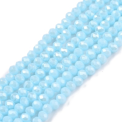 Electroplate Glass Beads Strands LS-EGLA-A044-P1mm-A06-1