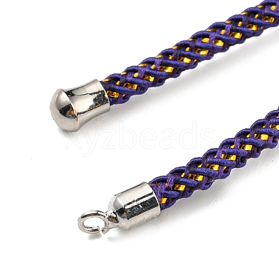 Adjustable Nylon Cord Slider Bracelet Making MAK-F026-A11-P-1