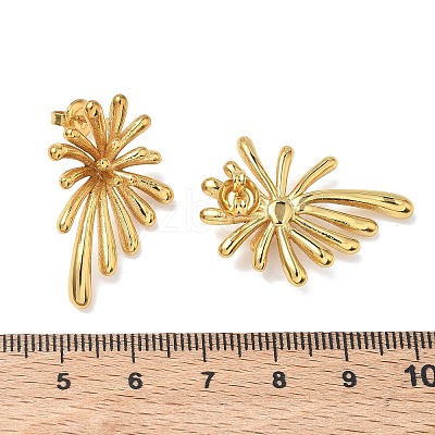 304 Stainless Steel Stud Earrings for Women EJEW-K333-19G-1