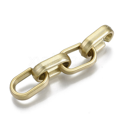 Opaque Spray Painted Acrylic Linking Rings OACR-S021-65A-B02-1