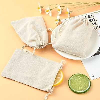 Cotton Packing Pouches Drawstring Bags X-ABAG-R011-13x18-1