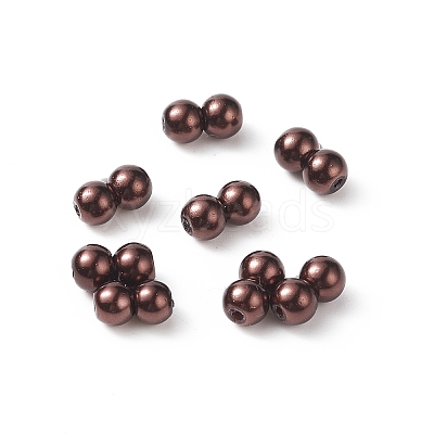 (Defective Closeout Sale: Adhesion) Glass Pearl Beads LS-HY-XCP0001-11-1