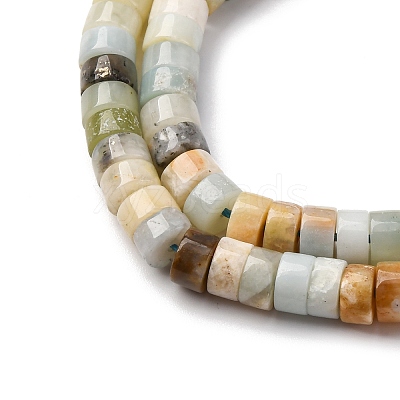 Natural Flower Amazonite Beads Strands G-Z006-C49-1