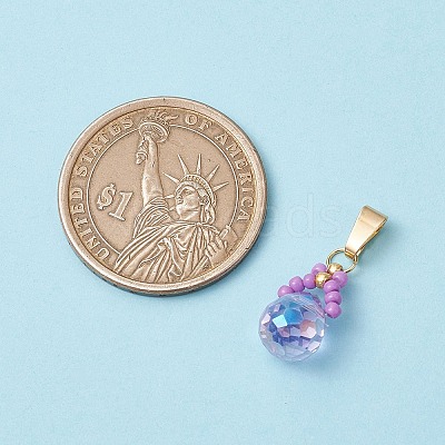 Glass Seed Beaded Pendants PALLOY-MZ00590-05-1