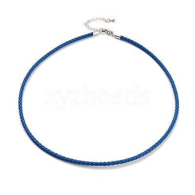 Braided Round Imitation Leather Bracelets Making BJEW-H610-01P-15-1