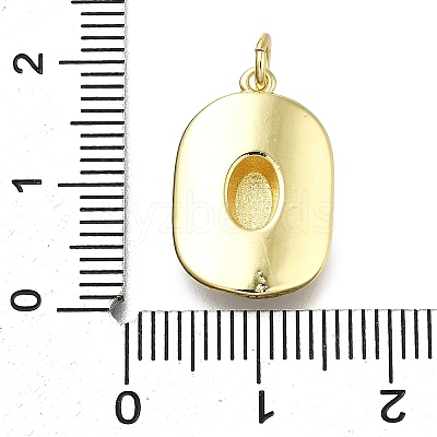 Brass Enamel Pendants KK-K400-20G-03-1