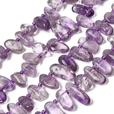Natural Amethyst Beads Strands G-L649-D05-01-1