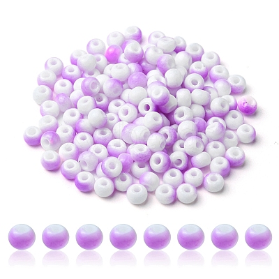 6/0 Opaque Glass Seed Beads SEED-YW0002-13C-1
