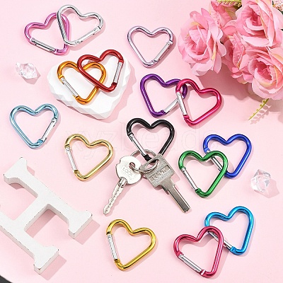 5Pcs Zinc Alloy Spring Gate Rings FIND-YW0010-59A-1