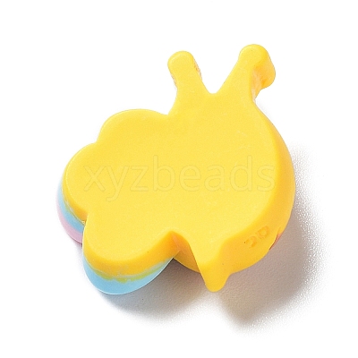 Opaque Resin Cute Insect Cabochons RESI-Q217-01G-1