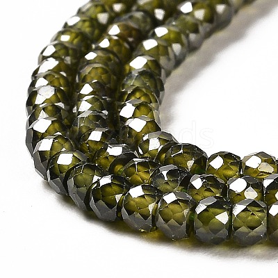 Cubic Zirconia Bead Strands ZIRC-G001-01J-1